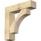 Ekena Millwork Westlake Block Rough Sawn Bracket w/ Offset Brace, Douglas Fir, 8"W x 32"D x 32"H BKT0806X32X32WTL05RDF - alternate 1